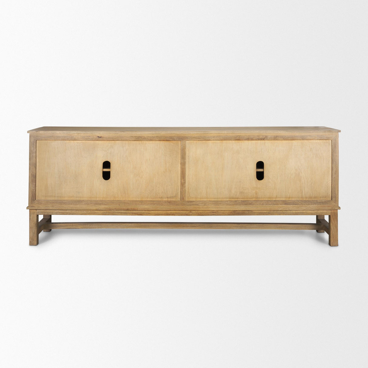 Mercana Truss Cool Brown Wood 4 Door Closed Sideboard