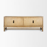 Mercana Truss Cool Brown Wood 4 Door Closed Sideboard