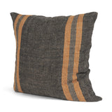 Mercana Mercer 20x20 Square Black w/Orange Stripes Decorative Pillow Cover