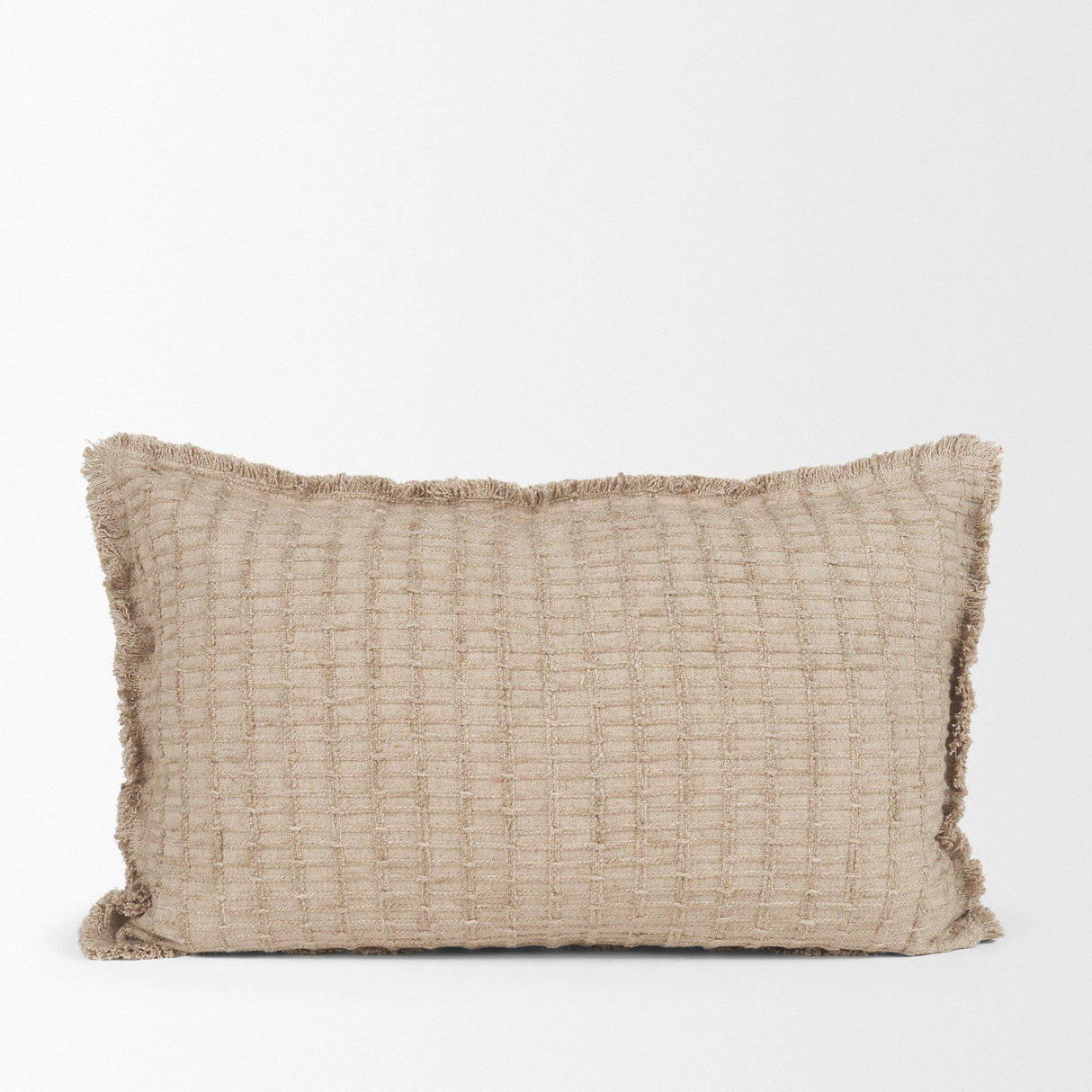 Mercana Thatch 14x26 Lumbar Sand Decorative Pillow Cover
