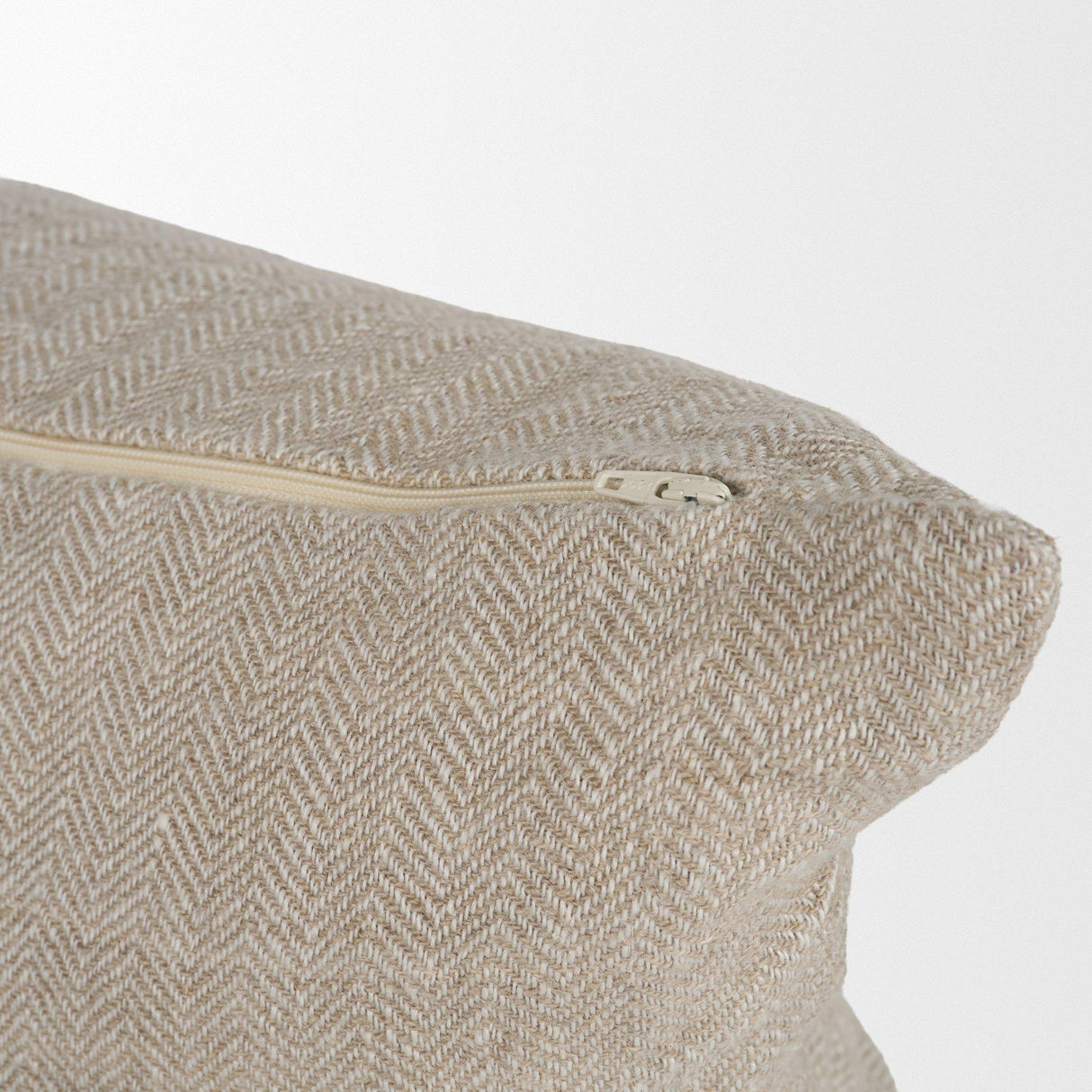 Mercana Hunter 14x26 Lumbar Oatmeal w/ Green Stripe Decorative Pillow Cover