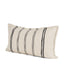 Mercana Liv 14x26 Lumbar Cream w/ Black Stripes Decorative Pillow Cover