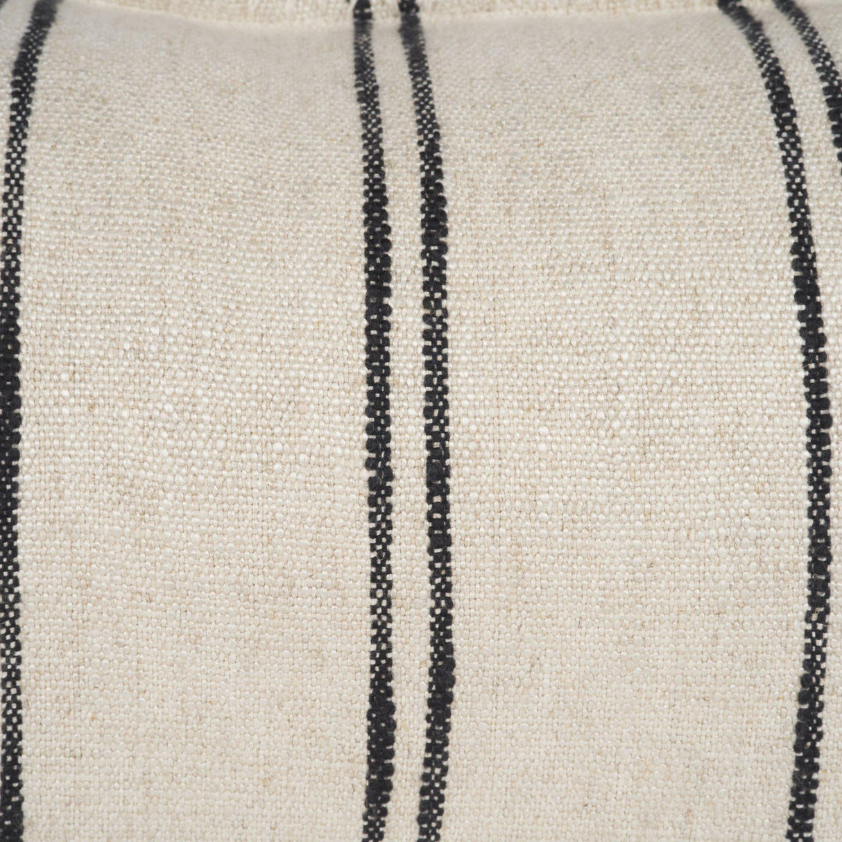 Mercana Liv 14x26 Lumbar Cream w/ Black Stripes Decorative Pillow Cover