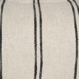 Mercana Liv 14x26 Lumbar Cream w/ Black Stripes Decorative Pillow Cover
