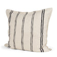 Mercana Liv 22x22 Cream w/ Black Stripes Decorative Pillow Cover