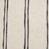 Mercana Liv 22x22 Cream w/ Black Stripes Decorative Pillow Cover