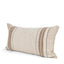 Mercana Maeve 14x26 Lumbar Natural Linen w/ Orange Stripes Decorative Pillow Cover