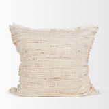 Mercana Fraye 22x22 Square Oatmeal Multi-Tone Blend Decorative Pillow Cover