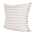Mercana Willow 20x20 Square Cream w/ Camel Stripes Decorative Pillow Cover