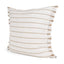 Mercana Willow 20x20 Square Cream w/ Camel Stripes Decorative Pillow Cover