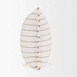 Mercana Willow 20x20 Square Cream w/ Camel Stripes Decorative Pillow Cover