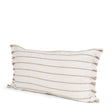 Mercana Willow 14x26 Lumbar Cream w/ Camel Stripes Decorative Pillow Cover
