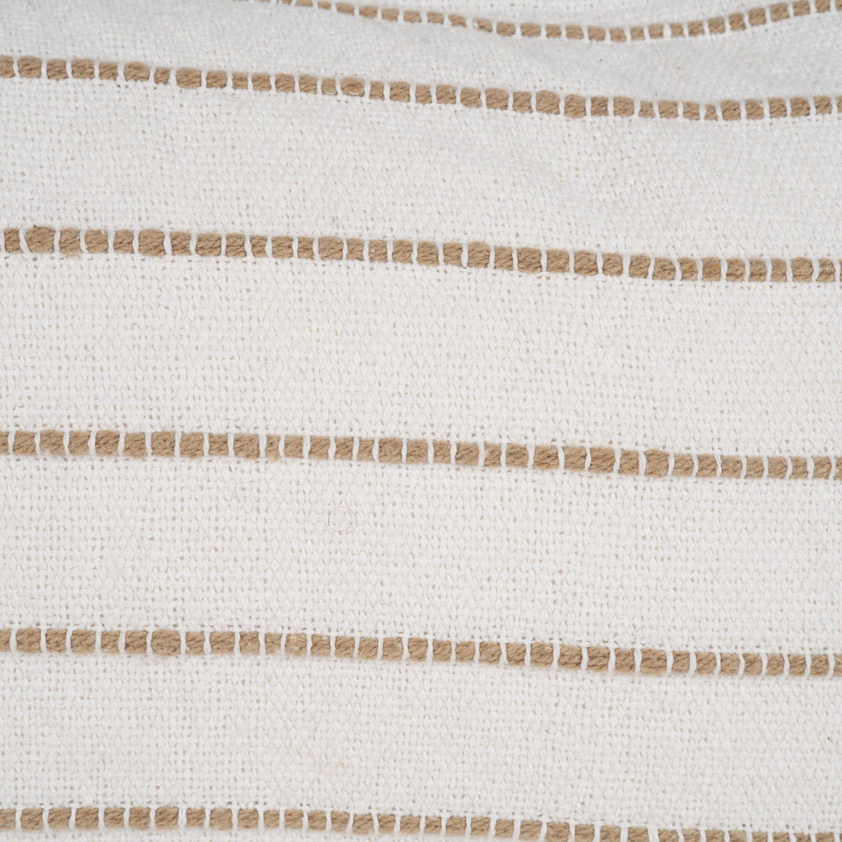 Mercana Willow 14x26 Lumbar Cream w/ Camel Stripes Decorative Pillow Cover