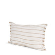Mercana Willow 13x21 Lumbar Cream w/ Camel Stripes Decorative Pillow Cover