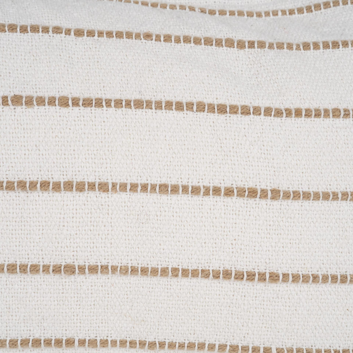 Mercana Willow 13x21 Lumbar Cream w/ Camel Stripes Decorative Pillow Cover