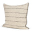 Mercana Lyle 20x20 Square Oatmeal w/ Black Stripes Decorative Pillow Cover