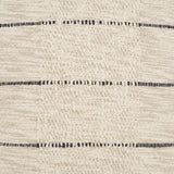 Mercana Lyle 20x20 Square Oatmeal w/ Black Stripes Decorative Pillow Cover