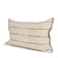 Mercana Lyle 14x26 Lumbar Oatmeal w/ Black Stripes Decorative Pillow Cover