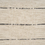 Mercana Lyle 13x21 Square Oatmeal w/ Black Stripes Decorative Pillow Cover