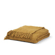 Mercana Kambal Mustard Woven Cotton Throw Blanket