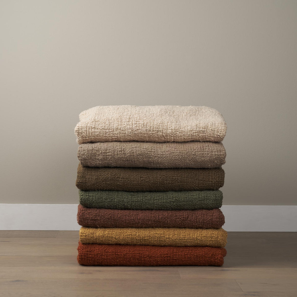 Mercana Kambal Mustard Woven Cotton Throw Blanket