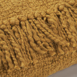 Mercana Kambal Mustard Woven Cotton Throw Blanket