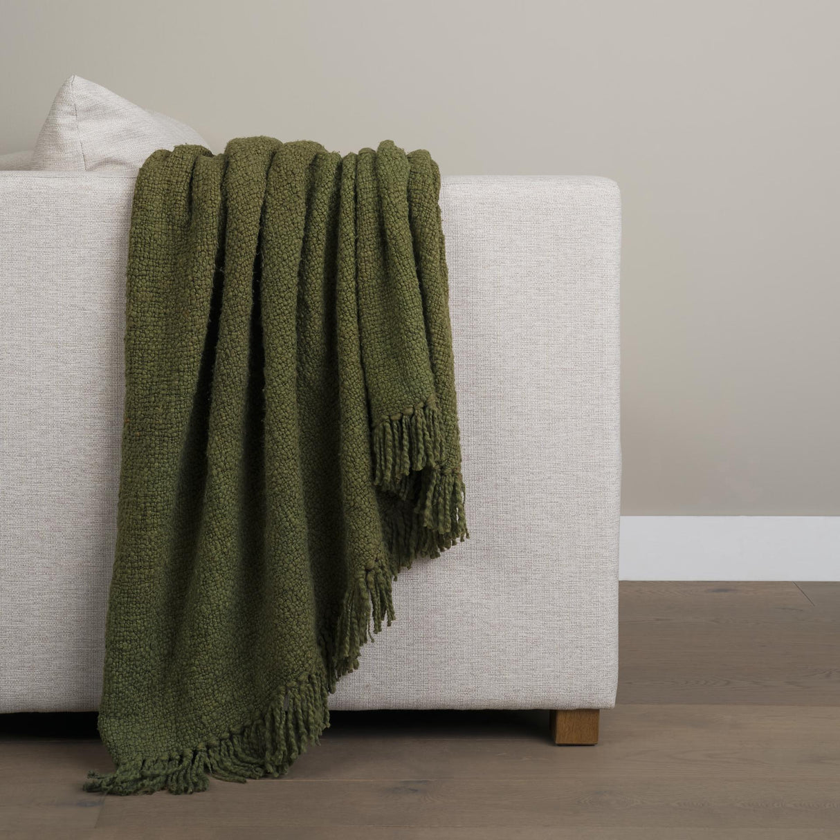 Mercana Kambal Evergreen Woven Cotton Throw Blanket