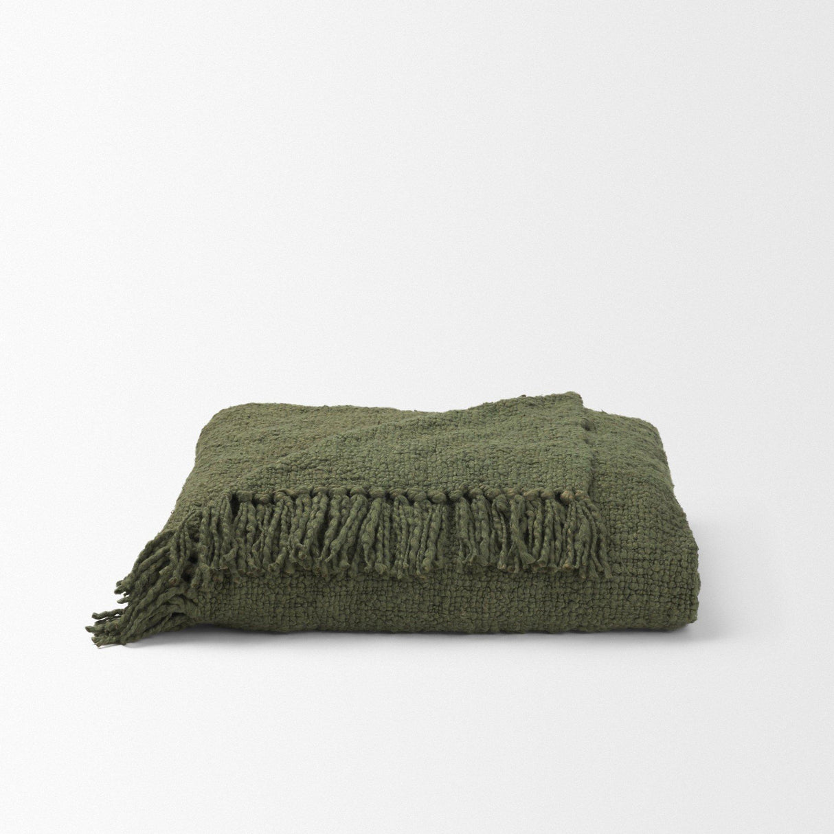 Mercana Kambal Evergreen Woven Cotton Throw Blanket