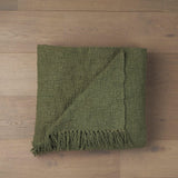 Mercana Kambal Evergreen Woven Cotton Throw Blanket