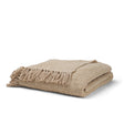 Mercana Kambal Light Beige Woven Cotton Throw Blanket