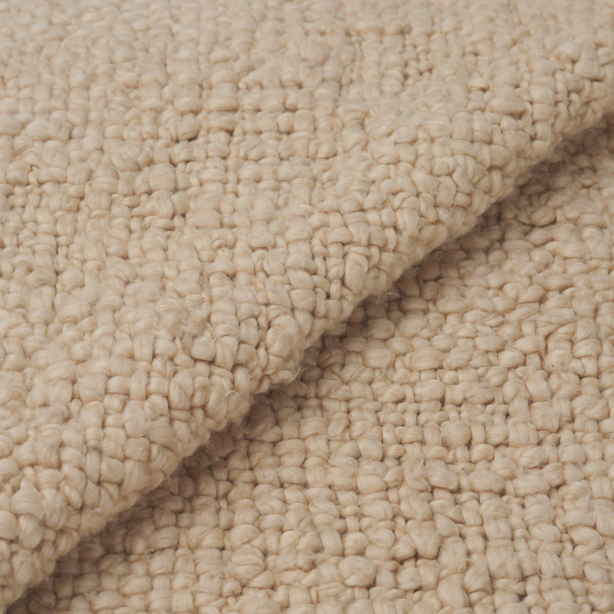 Mercana Kambal Light Beige Woven Cotton Throw Blanket
