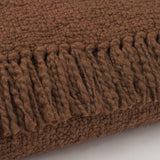 Mercana Kambal Mahogany Woven Cotton Throw Blanket