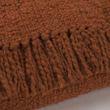 Mercana Kambal Copper Rust Woven Cotton Throw Blanket