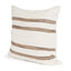 Mercana Maryn 22x22 Square Cream w/ Brown Stripes Decorative Pillow Cover