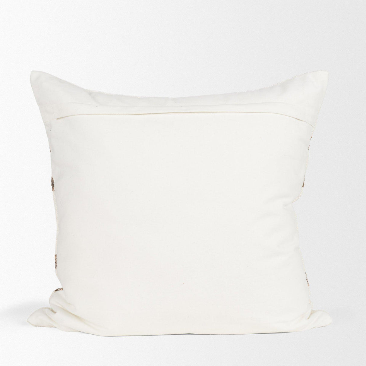 Mercana Maryn 22x22 Square Cream w/ Brown Stripes Decorative Pillow Cover