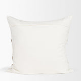 Mercana Maryn 22x22 Square Cream w/ Brown Stripes Decorative Pillow Cover