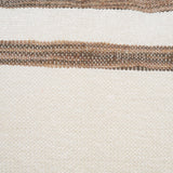 Mercana Maryn 14x26 Lumbar Cream w/ Brown Stripes Decorative Pillow Cover