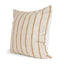 Mercana Merrick 22x22 Square Natural Beige w/ Orange Stripes Decorative Pillow