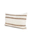 Mercana Maryn 13x21 Lumbar Cream w/ Brown Stripes Decorative Pillow Cover