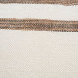 Mercana Maryn 13x21 Lumbar Cream w/ Brown Stripes Decorative Pillow Cover
