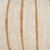 Mercana Merrick 14x26 Lumbar Natural Beige w/ Orange Stripes Decorative Pillow