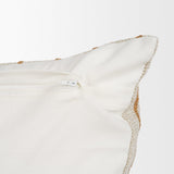 Mercana Merrick 14x26 Lumbar Natural Beige w/ Orange Stripes Decorative Pillow