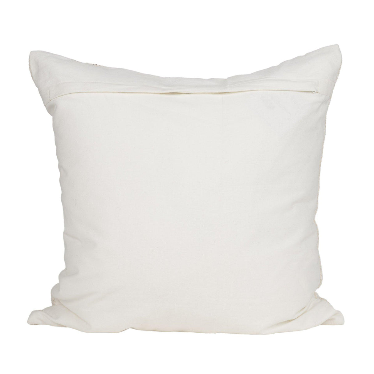 Mercana Levon 22x22 Plush Cream w/ Orange Dashed Stripes Decorative Pillow Cover
