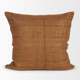 Mercana Lowen 22x22 Square Copper Rust Woven Decorative Pillow