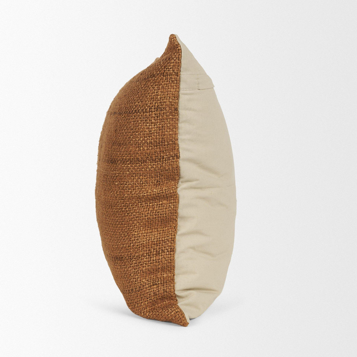 Mercana Lowen 22x22 Square Copper Rust Woven Decorative Pillow
