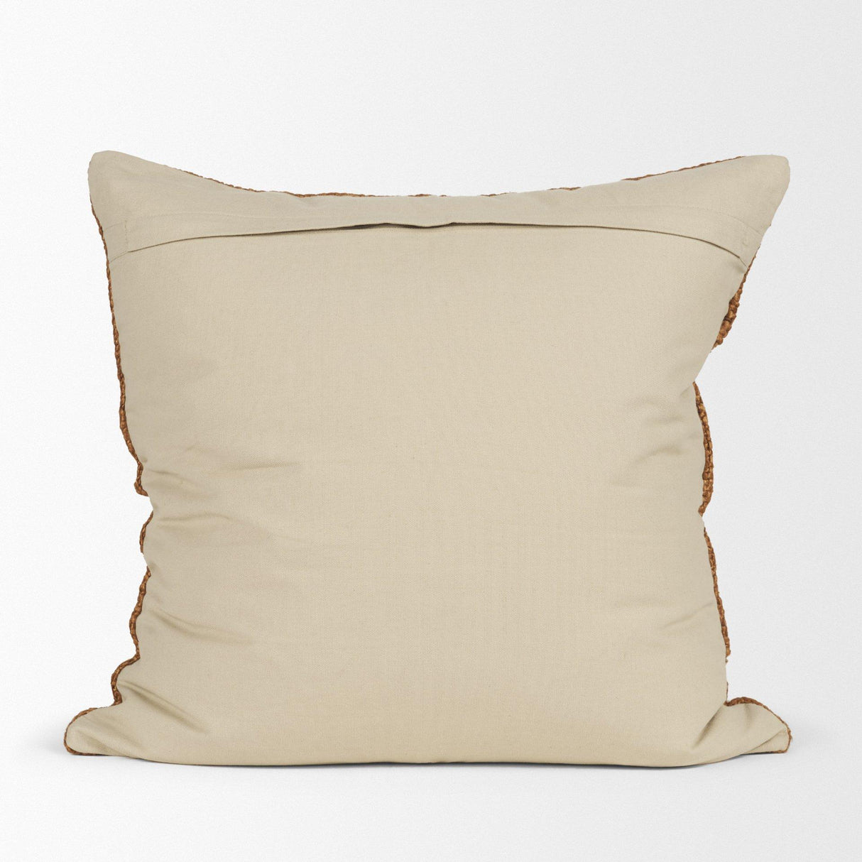 Mercana Lowen 22x22 Square Copper Rust Woven Decorative Pillow