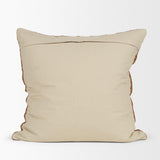 Mercana Lowen 22x22 Square Copper Rust Woven Decorative Pillow