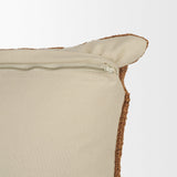 Mercana Lowen 22x22 Square Copper Rust Woven Decorative Pillow