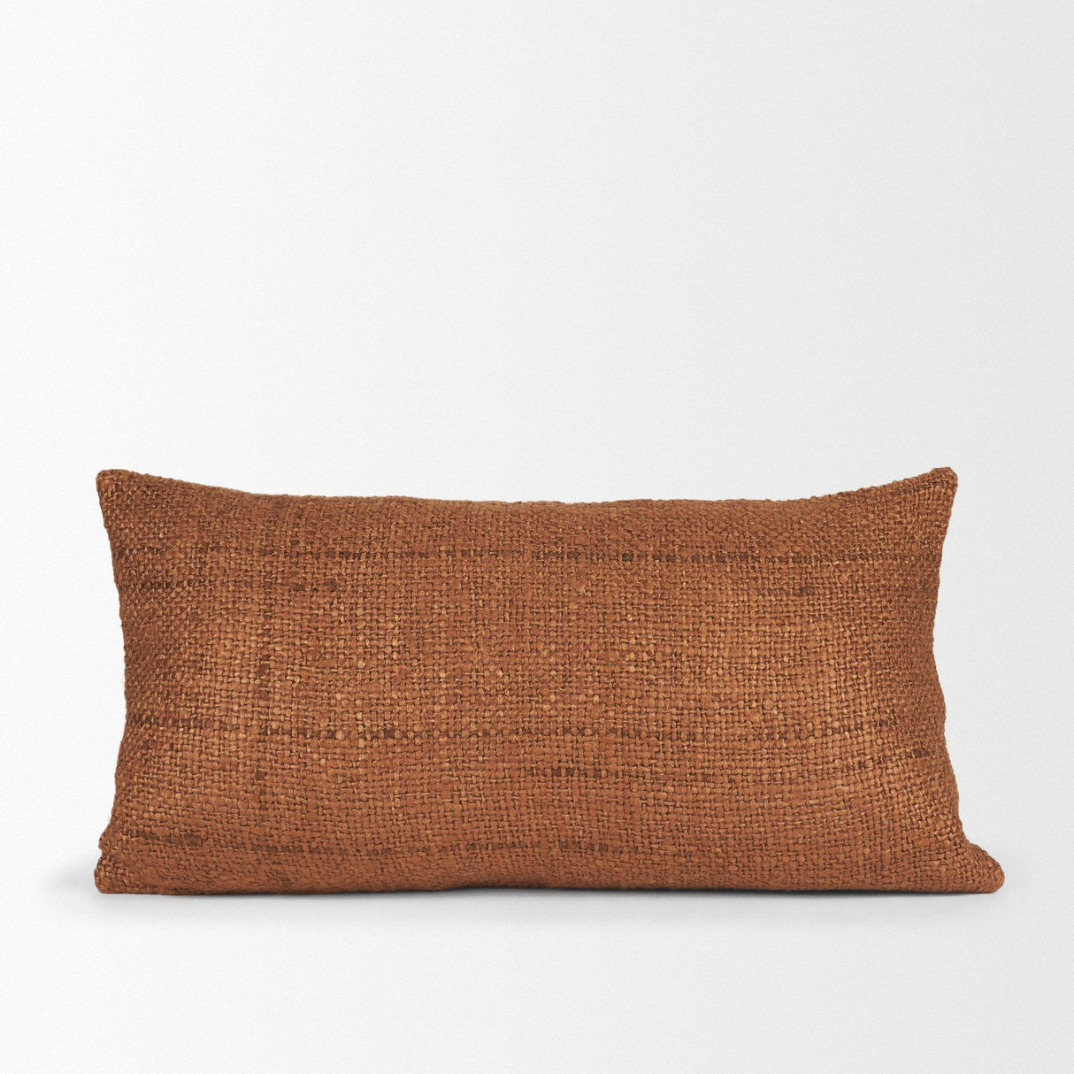 Mercana Lowen 14x26 Lumbar Copper Rust Woven Decorative Pillow