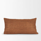 Mercana Lowen 14x26 Lumbar Copper Rust Woven Decorative Pillow